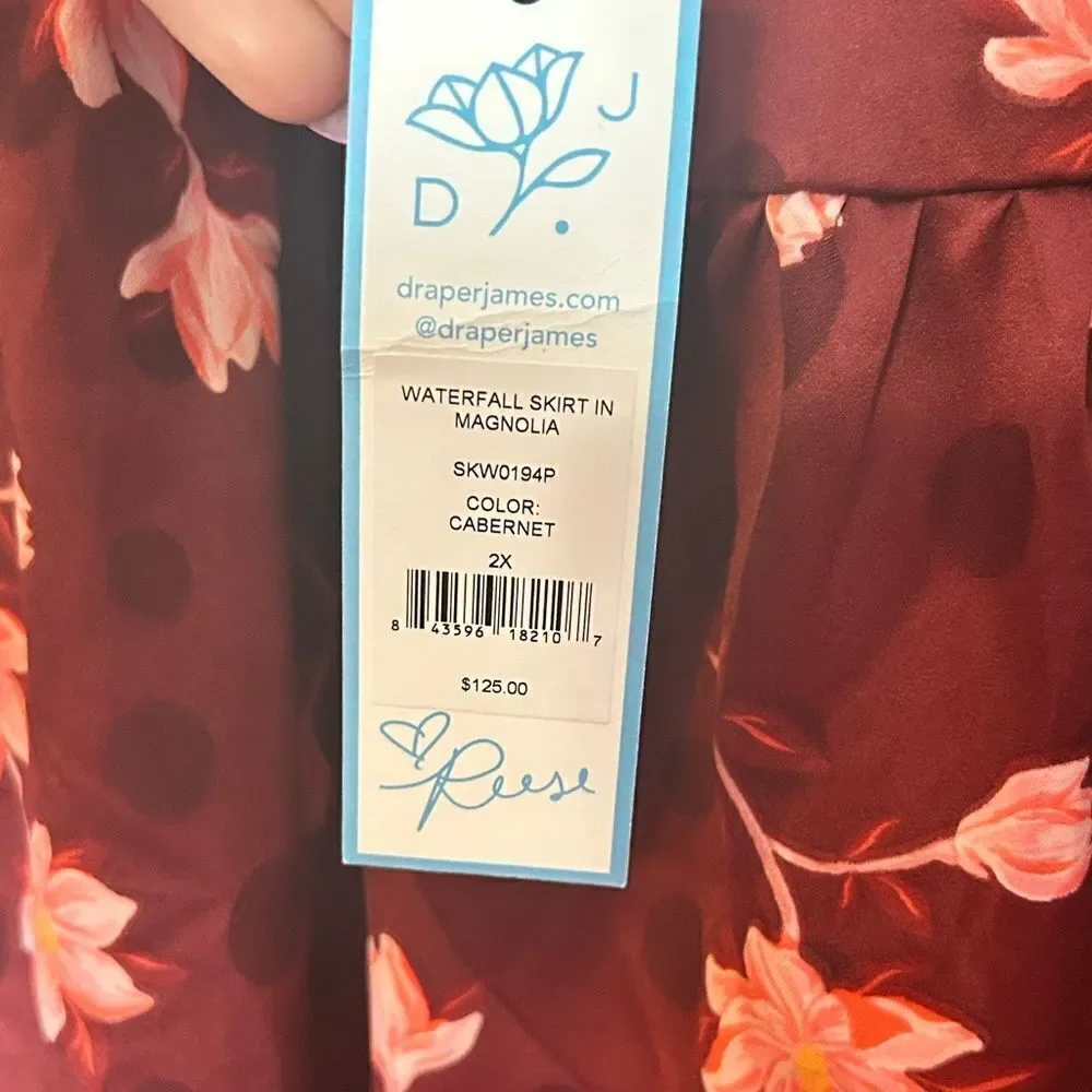 Draper James Waterfall Skirt in Magnolia